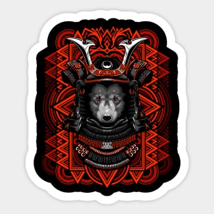 Samurai Bear Sticker